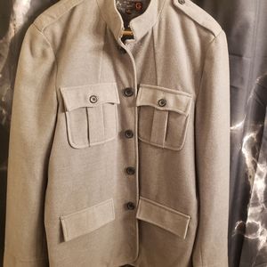 Wool military blazer